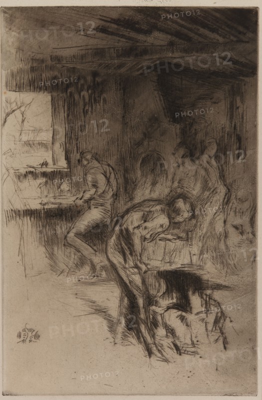 The Little Forge, Liverpool, 1875. Creator: James Abbott McNeill Whistler.