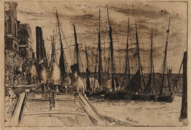 Billingsgate, 1859. Creator: James Abbott McNeill Whistler.