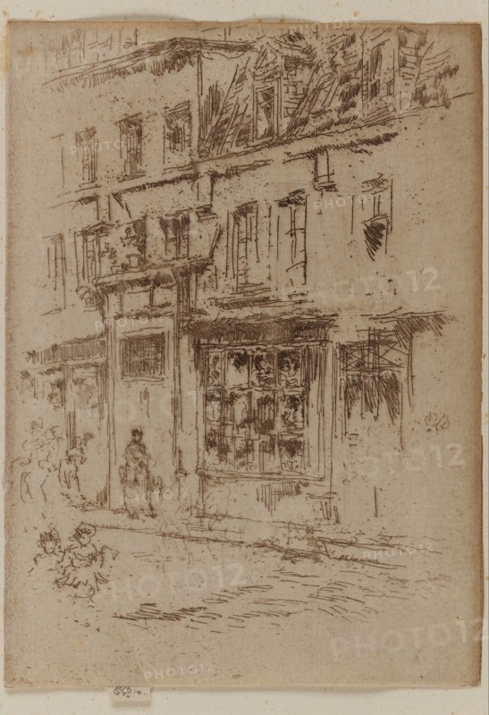Petite Rue au Beurre, Brussels, 1887. Creator: James Abbott McNeill Whistler.