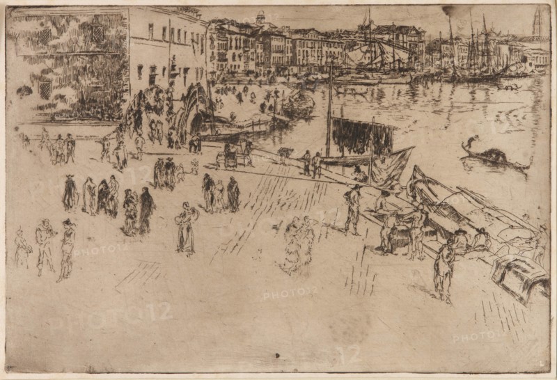 The Riva, 1879-1880. Creator: James Abbott McNeill Whistler.