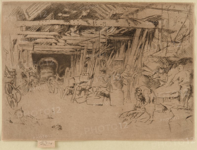Wheelwright, 1879-1880. Creator: James Abbott McNeill Whistler.