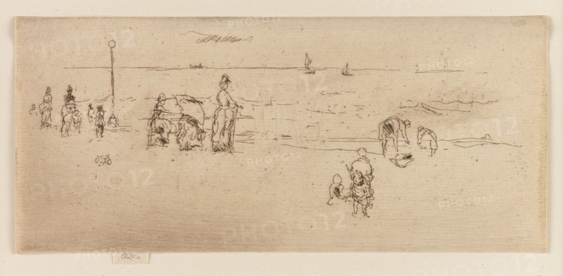 The Beach, Ostend, 1887. Creator: James Abbott McNeill Whistler.