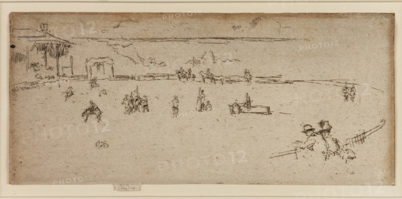 The Bucking Horse, Wild West, 1887. Creator: James Abbott McNeill Whistler.