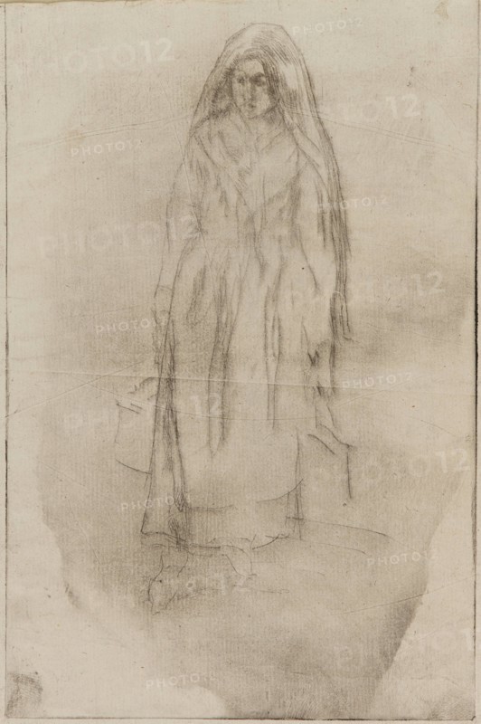 Venetian Water Carrier, 1879-1880. Creator: James Abbott McNeill Whistler.