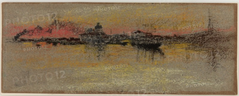 Venice: Sunrise on the Rialto, 1880. Creator: James Abbott McNeill Whistler.