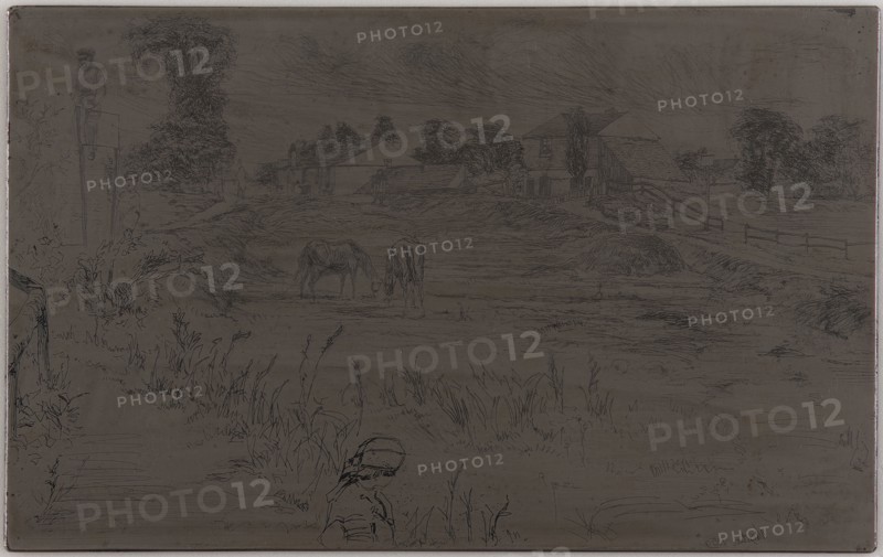 The Landscape with the Horse, 1859. Creator: James Abbott McNeill Whistler.