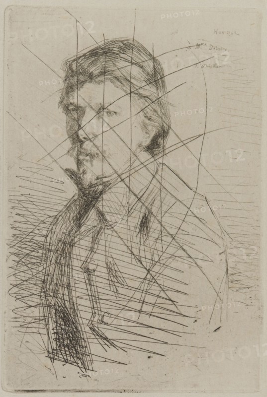 August Delâtre, 1858. Creator: James Abbott McNeill Whistler.