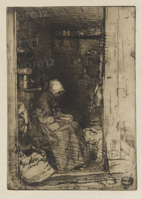 La Vieille aux Loques, 1858. Creator: James Abbott McNeill Whistler.