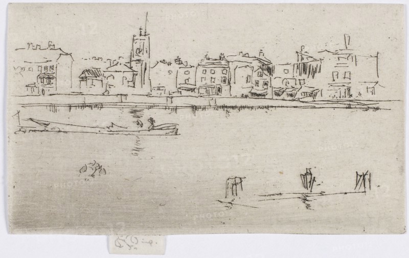 Little Chelsea (Memorial), 1887. Creator: James Abbott McNeill Whistler.