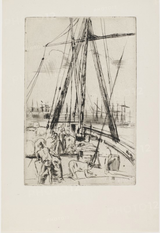Shipping at Liverpool, 1867. Creator: James Abbott McNeill Whistler.