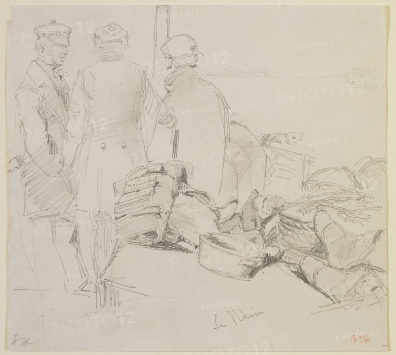 Le Rhin, 1858. Creator: James Abbott McNeill Whistler.