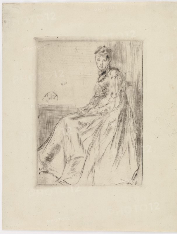 The Letter (Maud, seated), 1873. Creator: James Abbott McNeill Whistler.