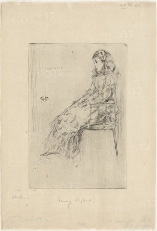 Fanny Leyland, 1873. Creator: James Abbott McNeill Whistler.