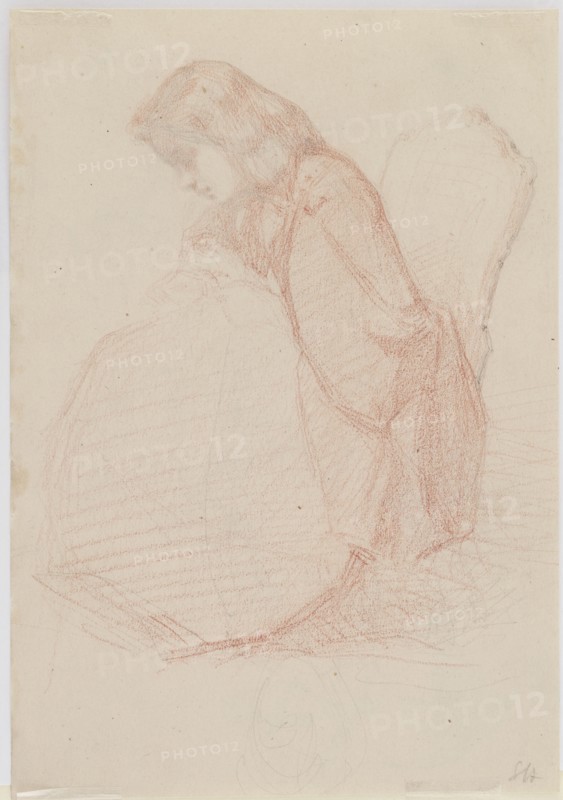 A two-sided drawing of Fumette and Dancing Clowns, 1855-1859. Creator: James Abbott McNeill Whistler.