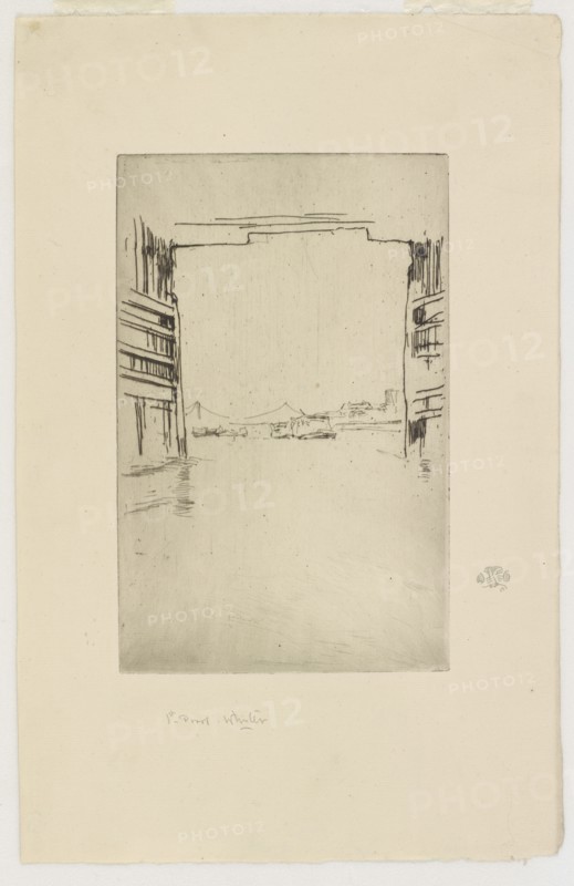 Under Old Battersea Bridge, 1879. Creator: James Abbott McNeill Whistler.