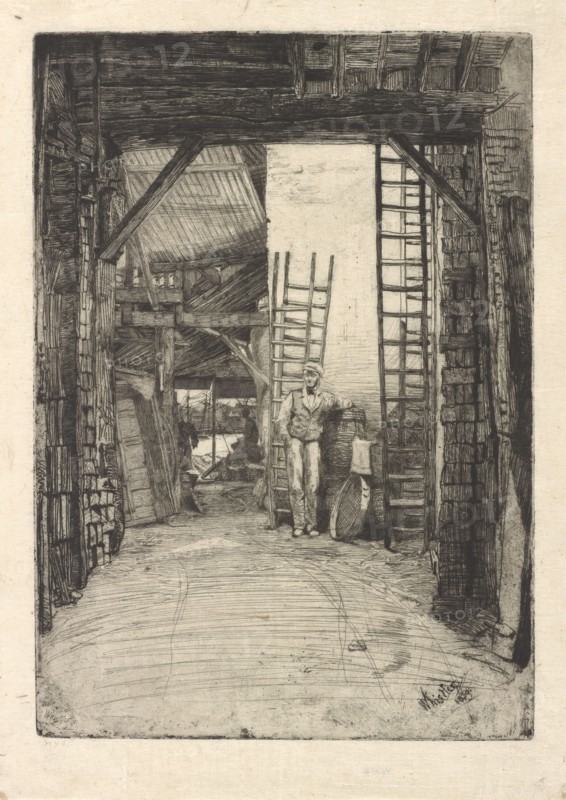 The Lime-Burner, 1859. Creator: James Abbott McNeill Whistler.