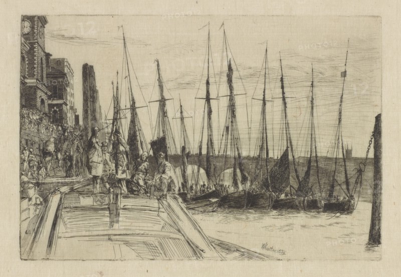 Billingsgate, 1859. Creator: James Abbott McNeill Whistler.