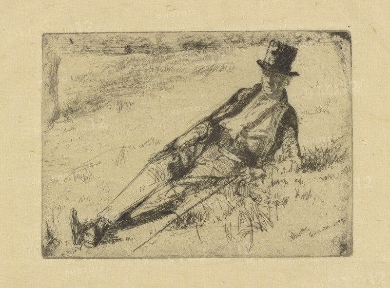 Greenwich Pensioner, 1859. Creator: James Abbott McNeill Whistler.