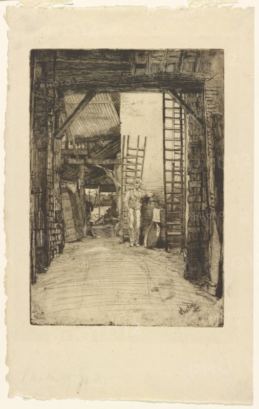 The Lime-Burner, 1859. Creator: James Abbott McNeill Whistler.