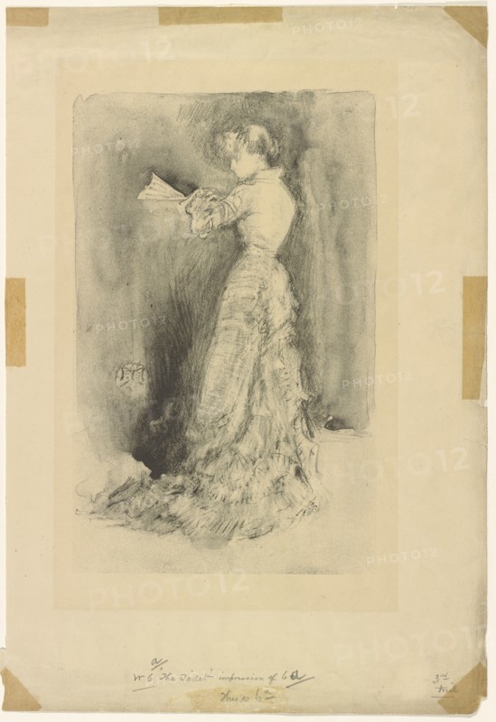 The Toilet, 1878. Creator: James Abbott McNeill Whistler.