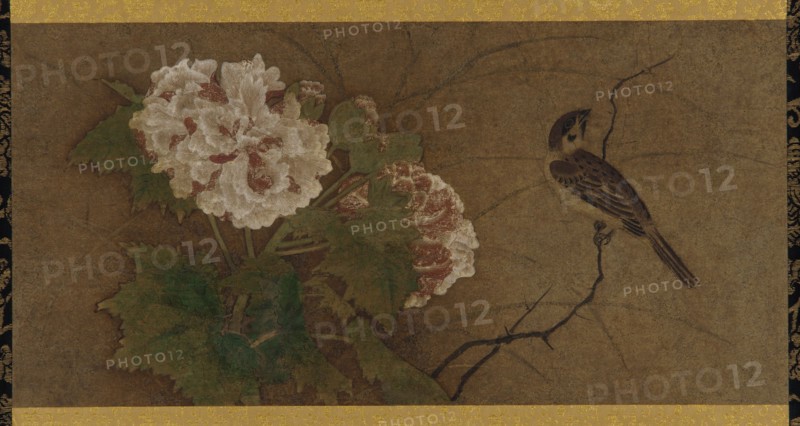 Bird and flowers, Muromachi period, 15th-16th century. Creator: Unknown.