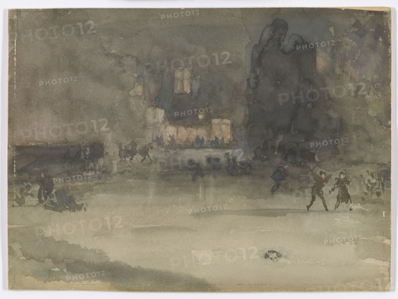 Nocturne: Amsterdam in Winter, 1882. Creator: James Abbott McNeill Whistler.