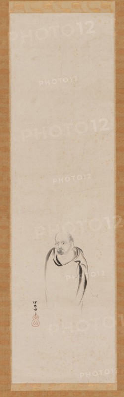 Bodhidharma, Edo period, 17th century. Creator: Kanô Tan'yû.