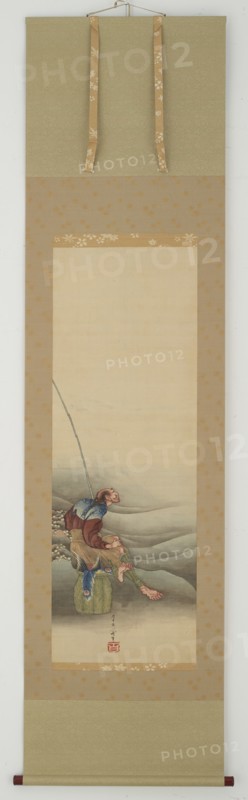 Fisherman, Edo period, 1849. Creator: Hokusai.