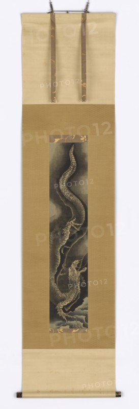 Descending dragon, late 18th-early 19th century. Creator: Hokusai.