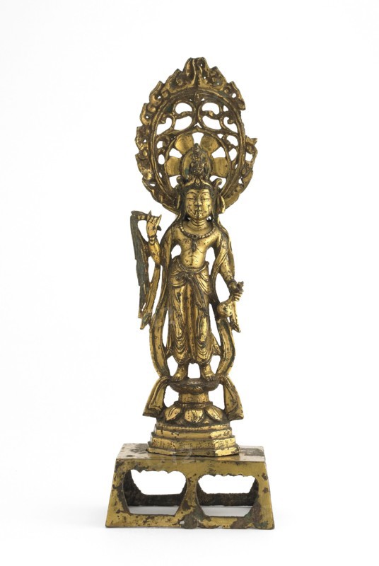 Standing Bodhisattva Guanyin (Avalokiteshvara), Early Tang dynasty, 700-750. Creator: Unknown.