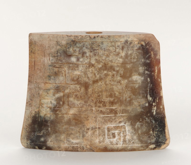 Sword fitting: scabbard ornament; flattened bell shape, Eastern Zhou dynasty, 4th-3rd century BCE. Creator: Unknown.