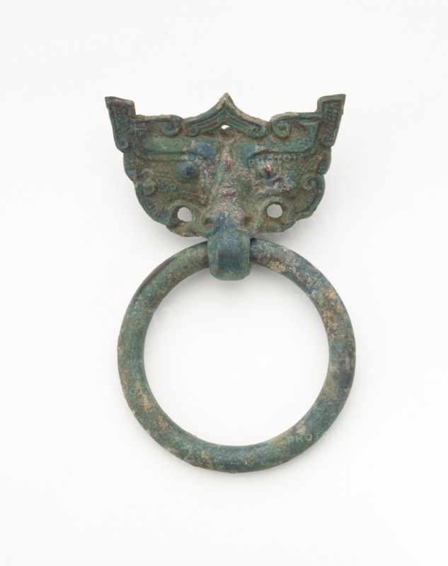 Mask and ring, Eastern Zhou to Han dynasty, 770 BCE-220 CE. Creator: Unknown.