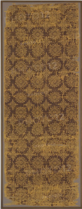 Textile with floral medallions and lozenges, Mid-Tang dynasty, first half of the 8th century. Creator: Unknown.