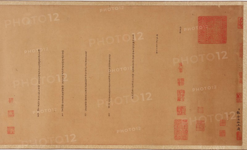 Colophons to "Vaisravana and Attendants", Ming dynasty, 1368-1644. Creator: Unknown.