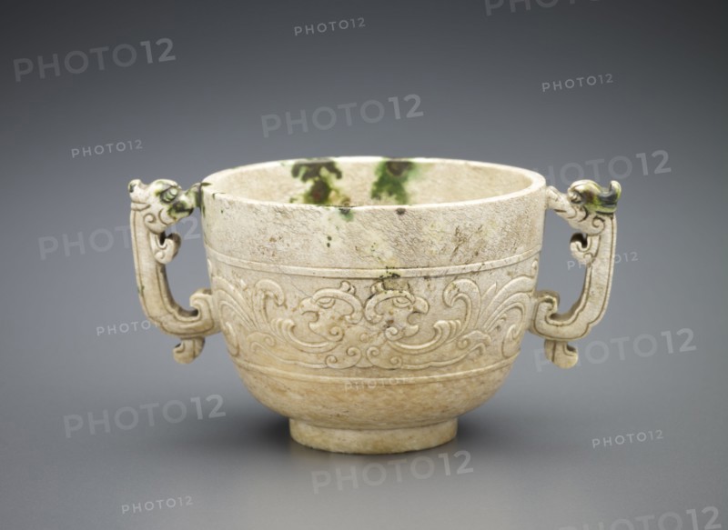 Cup with dragon handles, Ming dynasty, 1368-1644. Creator: Unknown.