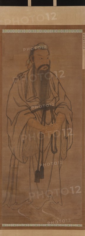 Standing figure of Lü Dongbin, Ming or Qing dynasty, 17th century. Creator: Unknown.