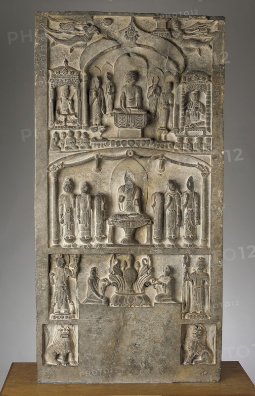 Buddhist stele, Period of Division, Dated 564 C. E.. Creator: Unknown.