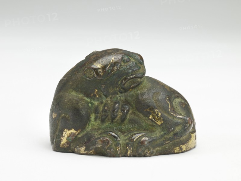 Tiger-shaped ornament or weight, Period of Division, 220-589. Creator: Unknown.