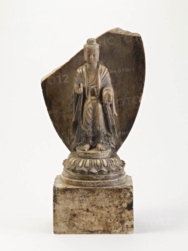Standing Buddha (fragment), Period of Division, Dated 538 CE. Creator: Unknown.