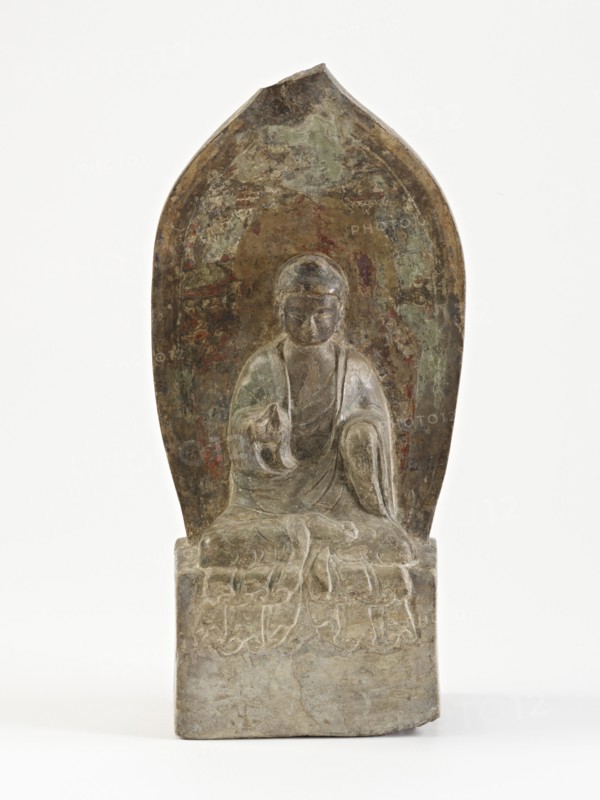 Seated Shijia Buddha (Shakyamuni), Period of Division or modern, Dated 549 CE, or poss.modern. Creator: Unknown.