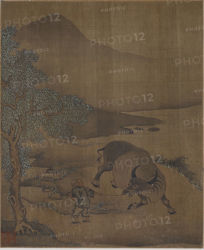 Water Buffalo and Herdboy, Possibly Ming dynasty, 1368-1644. Creator: Unknown.