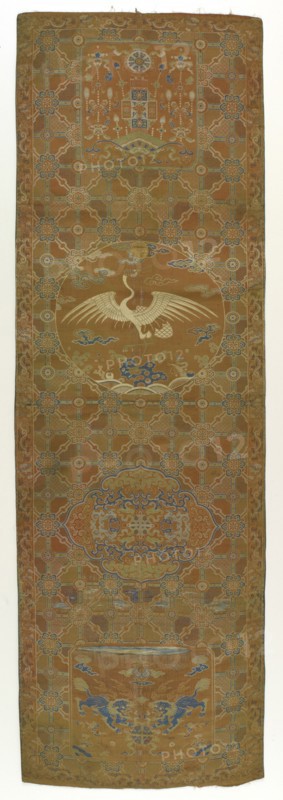 Brocade panel, Qing dynasty, 18th century. Creator: Unknown.