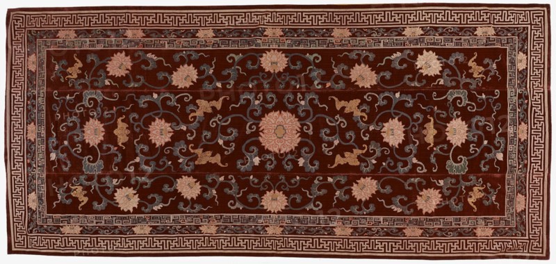 Kang or furniture cover (quilt), Qing dynasty, 18th century. Creator: Unknown.