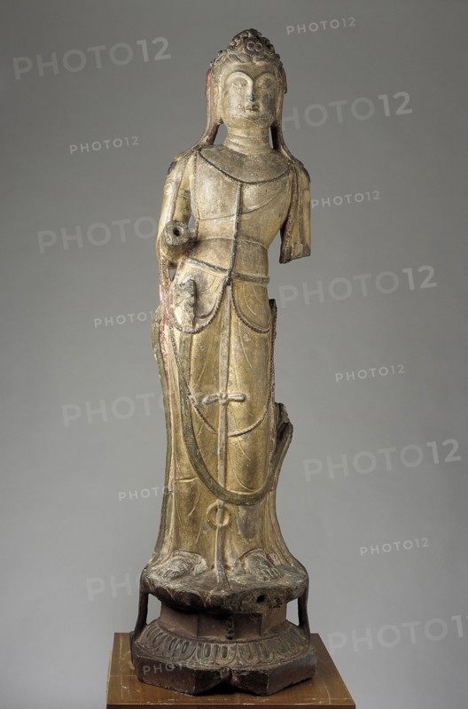 Standing figure of Bodhisattva, Tang dynasty, 8th-9th century. Creator: Unknown.