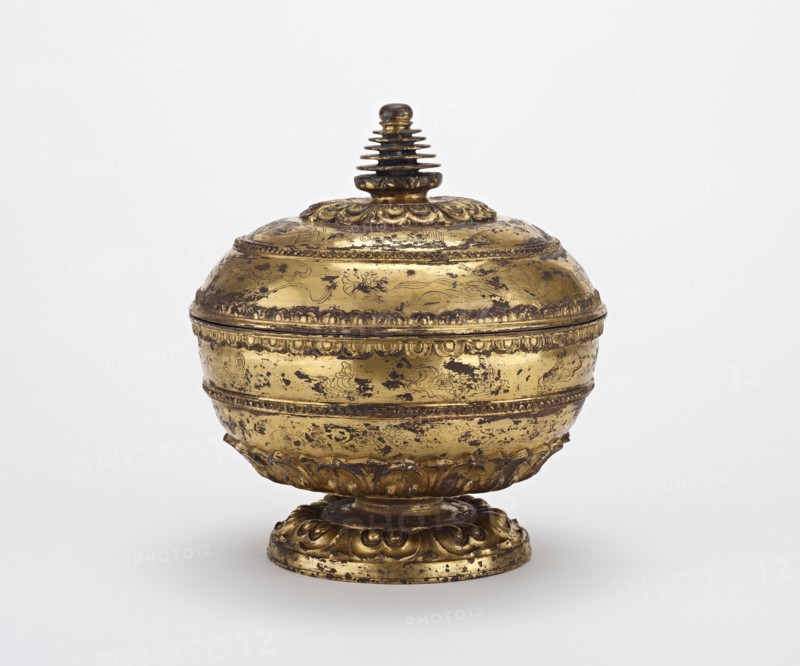 Reliquary with Stupa-Shaped Top, Tang dynasty, 7th century. Creator: Unknown.