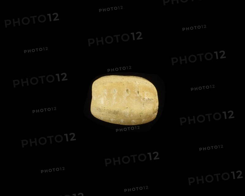 Bead, corrugated, New Kingdom, 1550-1196 BCE. Creator: Unknown.