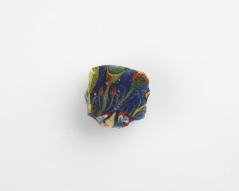 Fragment of inlay. Columnar rod and plate mosaic, Ptolemaic Dynasty or Roman Period, 305BCE-14 CE. Creator: Unknown.