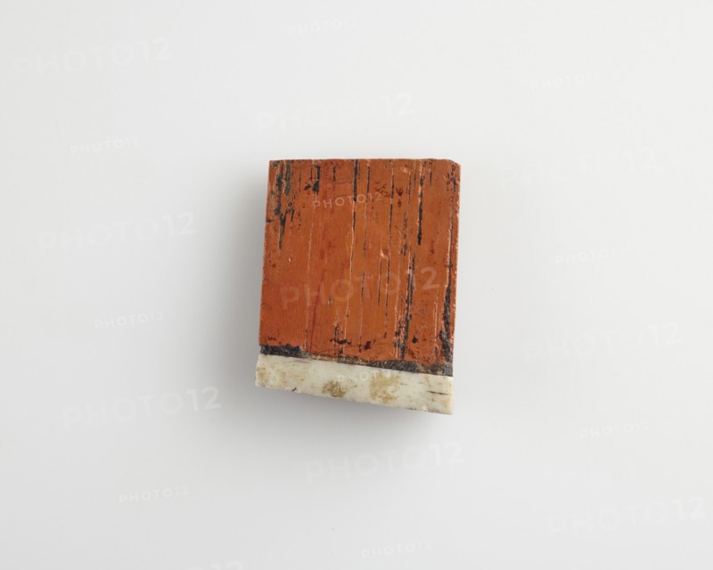 Tablet for inlay with horizontal bar..., Ptolemaic Dynasty or Roman Period, 305 BCE-14 CE. Creator: Unknown.