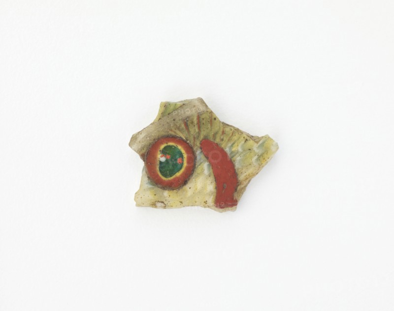Fragment of an inlay with fish design, Ptolemaic Dynasty to Roman Period, 305 BCE-14 CE. Creator: Unknown.