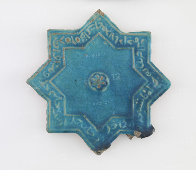Tile, Il-Khanid dynasty, 12th-13th century. Creator: Unknown.